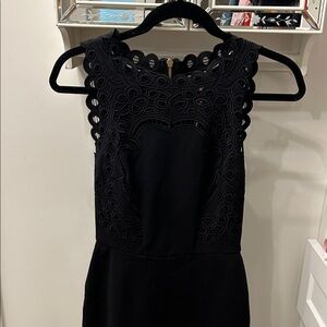 Ted Baker Black Lace Mini Dress